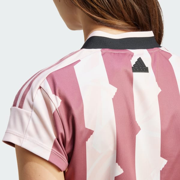 adidas Tiro Cut 3 Stripes Print Baby Tee Pink adidas Thailand