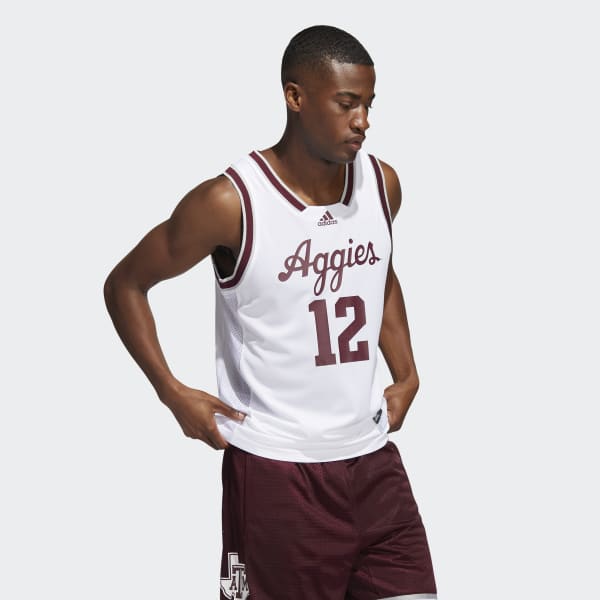 adidas Aggies Swingman Jersey - White | Men's Basketball | adidas US
