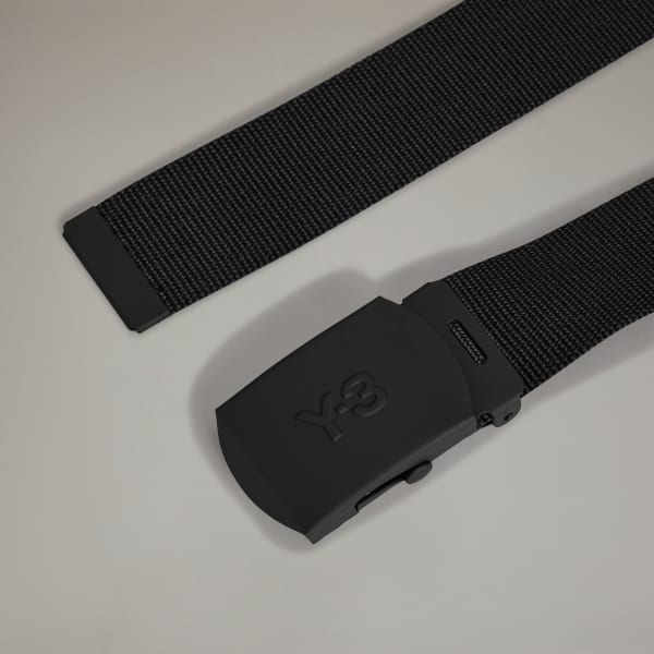 Black Y-3 Classic Logo Belt