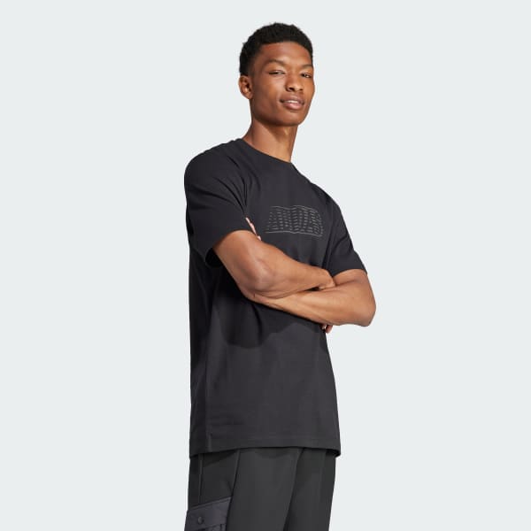Black Sportswear Brand Love Tee