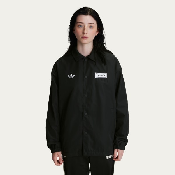 adidas Originals × Oasis ツアー コーチ ジャケット - ブラック