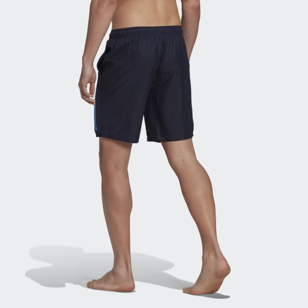 modrá Plavecké šortky Classic Length 3-Stripes CC172