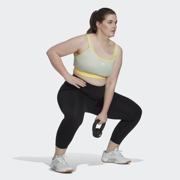 Verde Sutiã de Sustentação Elevada adidas TLRD (Plus Size) RU349
