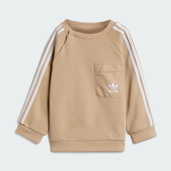 Beige Crew Set Kids