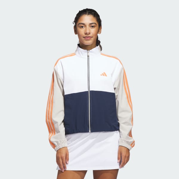 Blau Beyond The Course Colorblock Twistweave Full-Zip Jacke