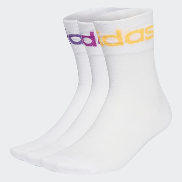 Blanco Medias clásicas Fold-Cuff