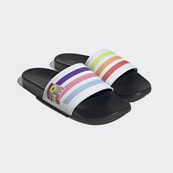 biela Šľapky Adilette Comfort