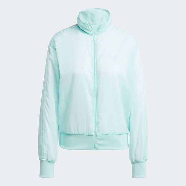 สีเทอร์คอยส์ เสื้อแทรคผ้าโปร่ง Adicolor