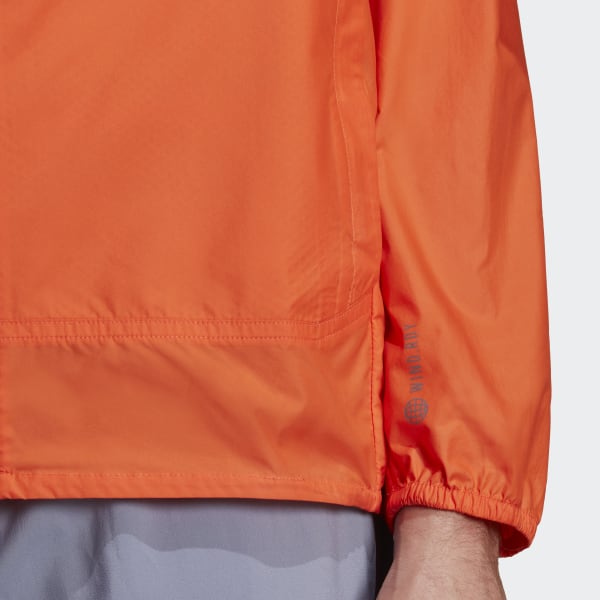 Orange adidas windbreaker store