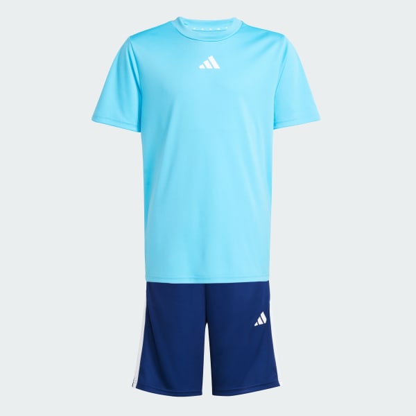 Blue Train Essentials 3-Stripes Tee Set Kids