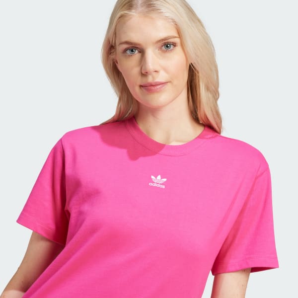 Rose gold adidas shirt womens sales