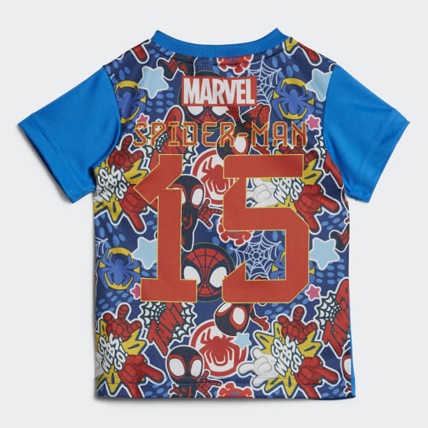 Azul Conjunto de Verão Spider-Man adidas x Marvel