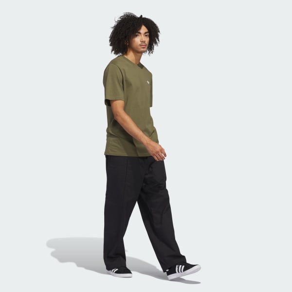 Negro Pantalón Skateboarding Pintuck (Unisex)