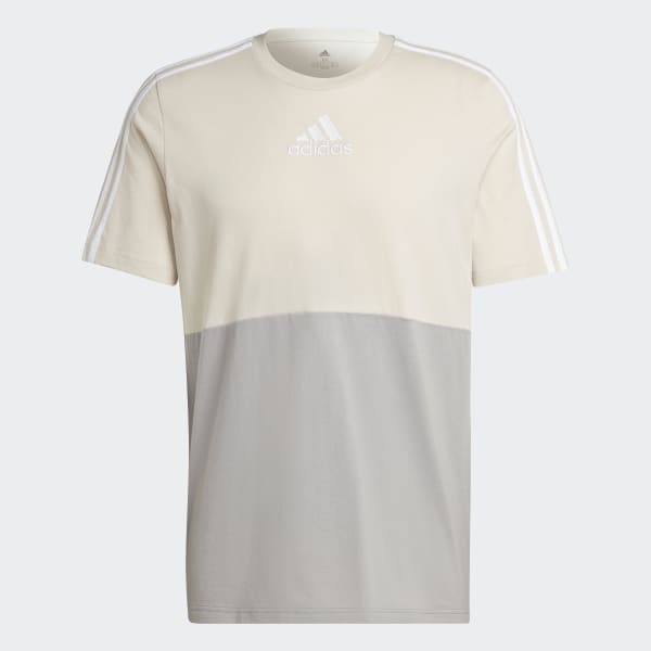Beige Playera Essentials Colorblock RU503