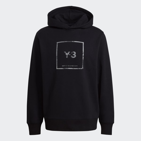 Y-3 스퀘어 라벨 후디