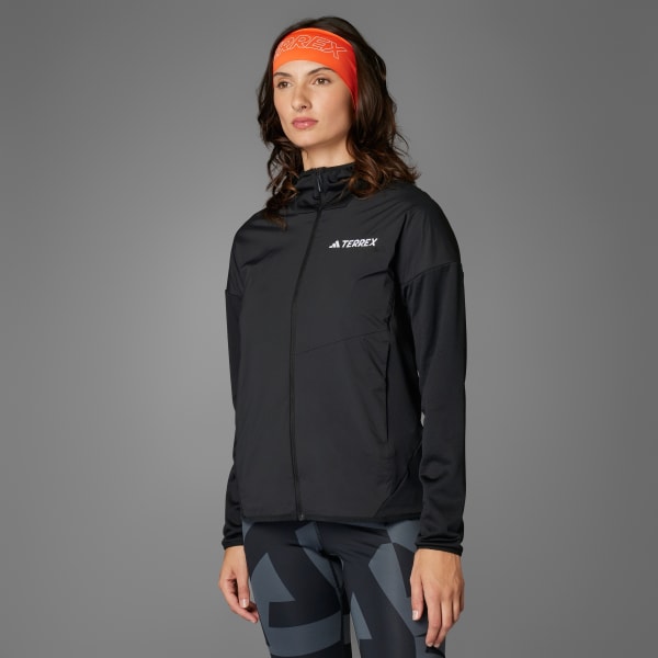 Svart Terrex Xperior Climawarm+ Wind Light Fleece Hooded Jakke