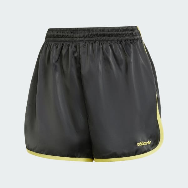 Black Linear Logo Sprinter Shorts