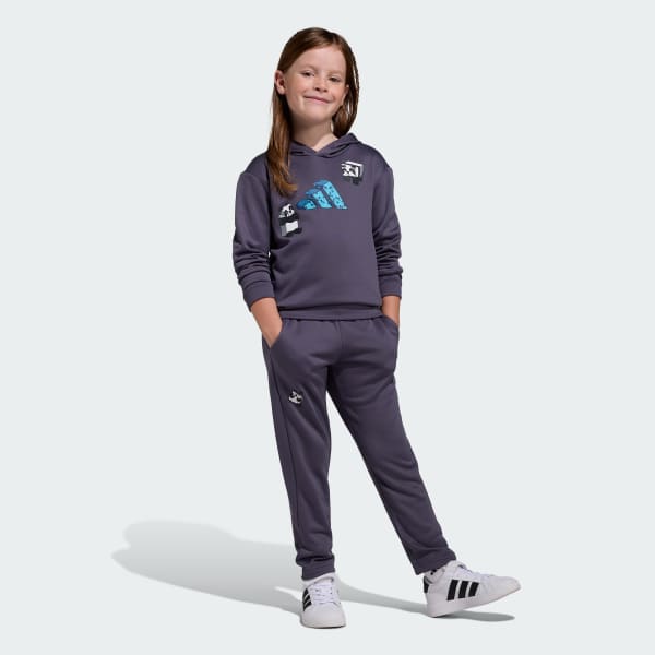 sedá TRÉNINKOVÉ JOGGER KALHOTY ADIDAS MINECRAFT