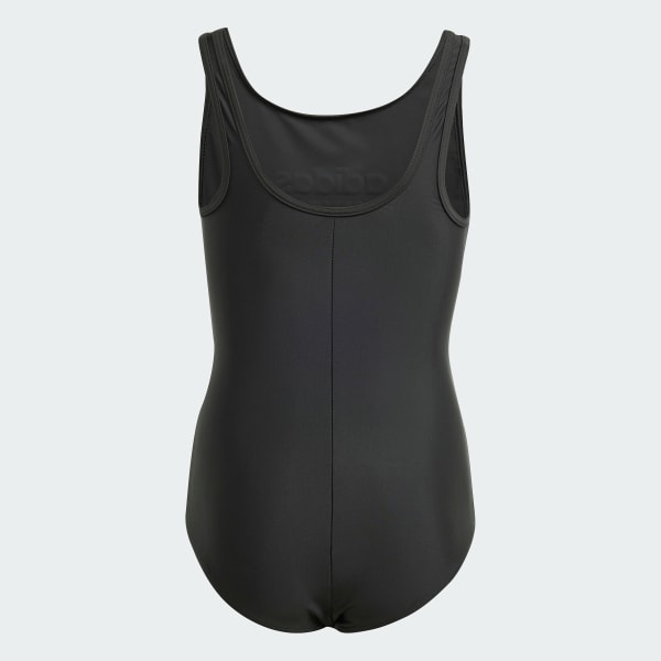 Preto Fato de Banho Sportswear – Criança