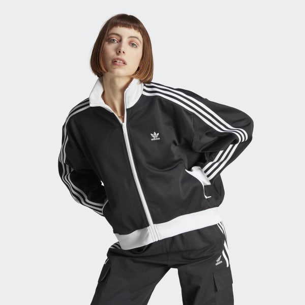 Adidas Black Track Jacket, Women's Fashion, Coats, Jackets and Outerwear on  Carousell