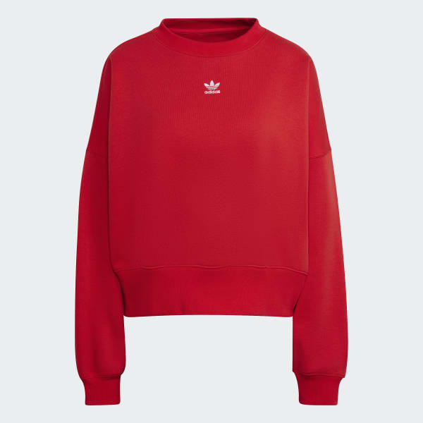 Red Adicolor Essentials Fleece Sweatshirt IZQ74