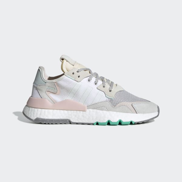 adidas originals nite jogger in white and ice mint