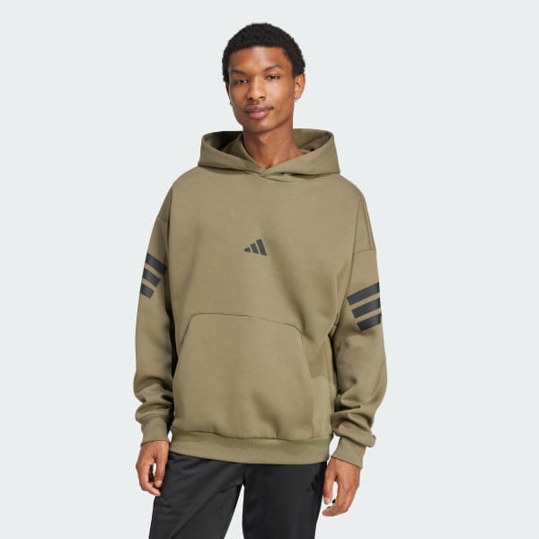 Khaki adidas hoodie mens top