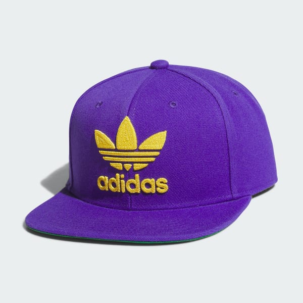 adidas Originals Trefoil Chain Snapback Hat Purple Free Shipping with adiClub adidas US