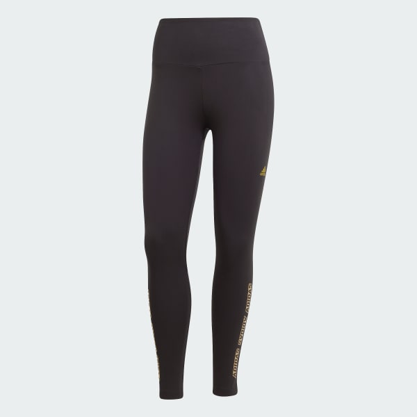 Negro Licras Yoga Essentials 7/8 Corte Alto
