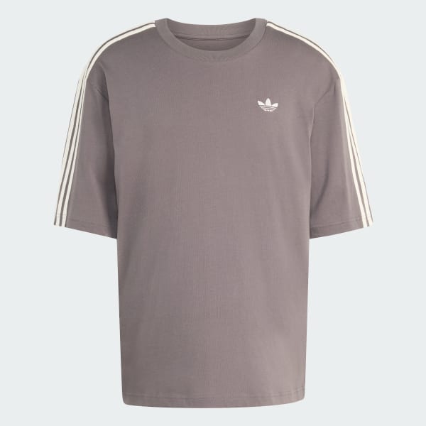 Brown ADICOLOR 3-STRIPES OVERSIZED T-Shirt