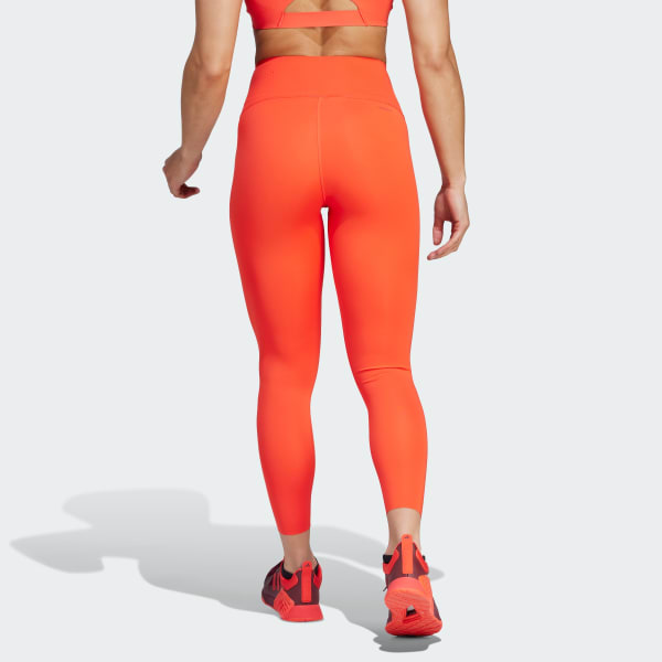 Orange Optime Power 7/8 Leggings
