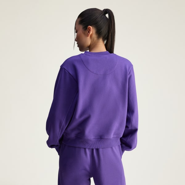Violet Sweat-shirt coupe standard adidas by Stella McCartney