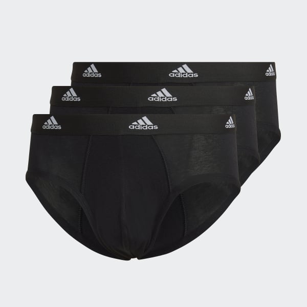 Black Active Flex Cotton Brief Underwear