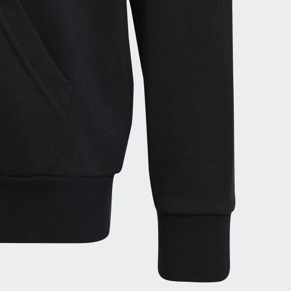 Nero Felpa con cappuccio Big Logo Essentials Cotton