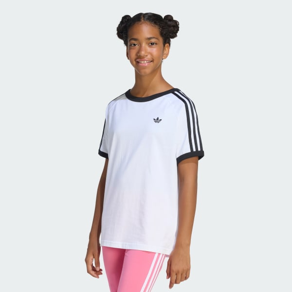 Hvid 3-Stripes T-shirt