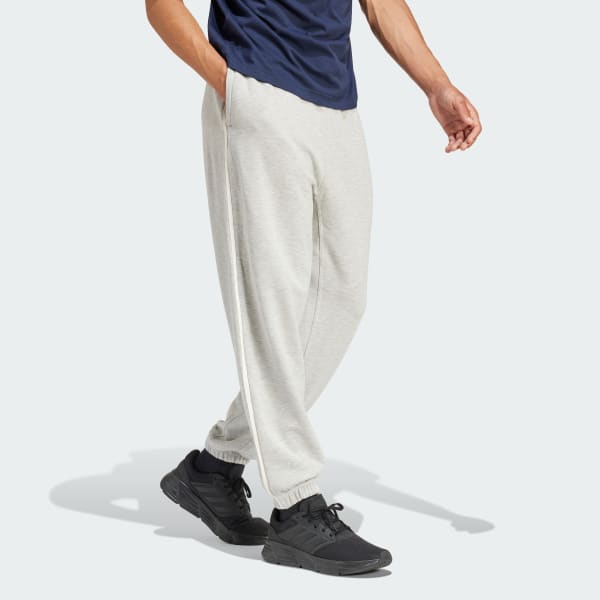 adidas Lounge French Terry Colored Mélange Pants - Grey