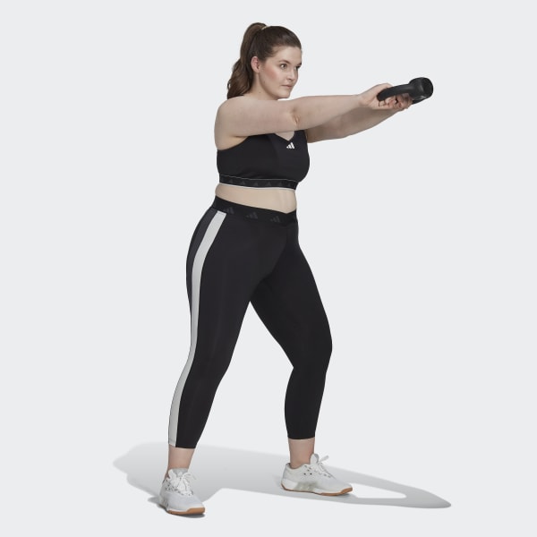 Μαύρο Hyperglam Techfit Training 7/8 Tights (Plus Size) BVR32