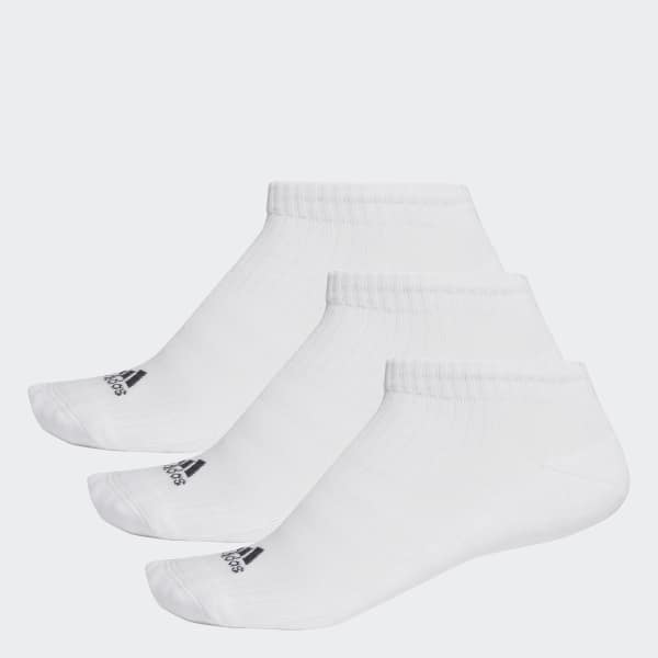 adidas 3-Stripes No-Show Socks 3 Pairs - White | adidas Canada