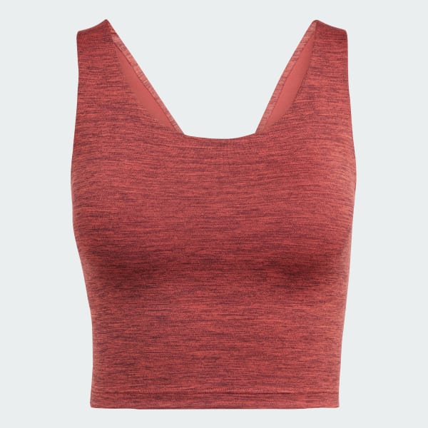 Red All Me Medium-Support Long Line Bra Tank Top