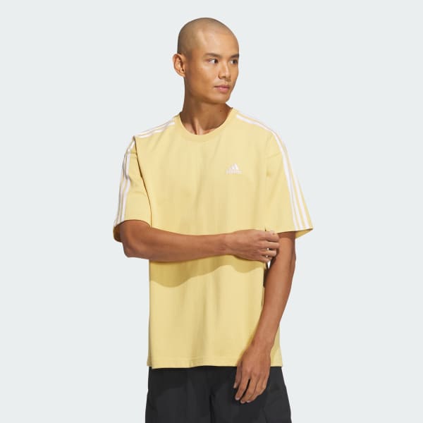 エッセンシャルズ プラス ルーズフィット スリーストライプス 半袖Tシャツ