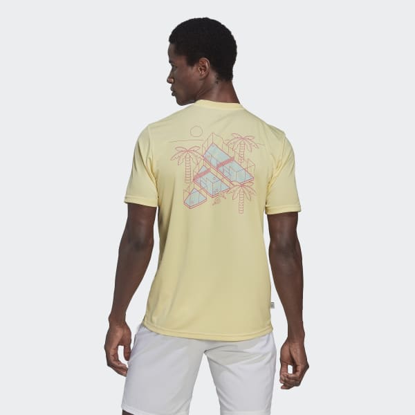 Amarelo T-shirt de Padel CN423