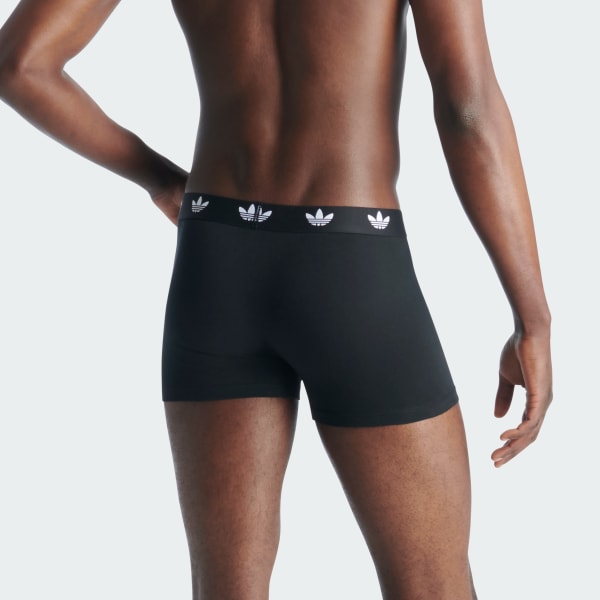 Czerń Bielizna Comfort Flex Cotton Trunk 3 Pack