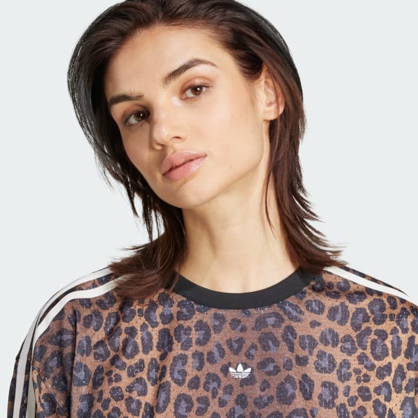 adidas Leopard Tee Dress - Multicolor | Free Shipping with