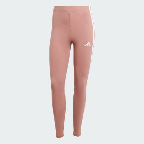 Pink Essentials 3-Stripes Cotton Leggings