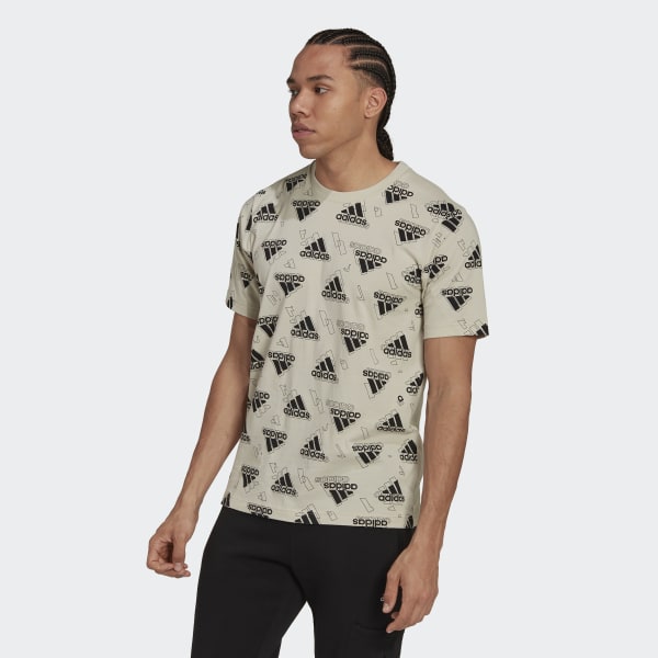 Bege Stadium Graphics T-Shirt IY013