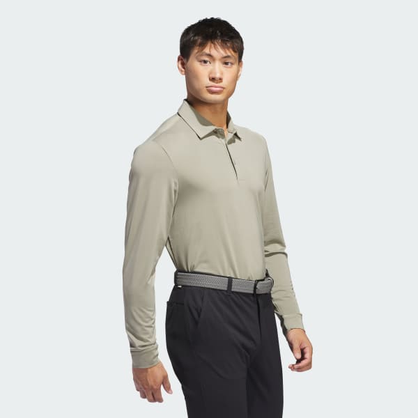 adidas Long Sleeve Polo Shirt - Green | Men's Golf | adidas US