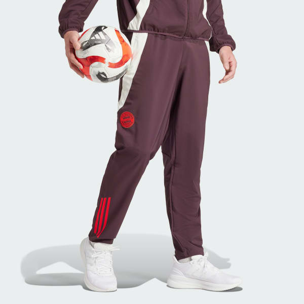 Purpurová FC Bayern Tiro 24 Presentation Tracksuit Bottoms
