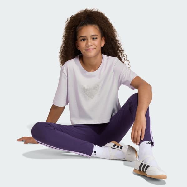 Roxo CAMISETA RECORTADA ESTAMPADA EVERYDAY GLAM INFANTIL
