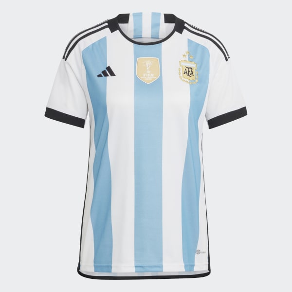 White Argentina 22 Winners Home Jersey Women