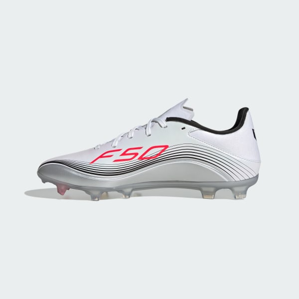 adidas F50 Messi League Firm/Multi-Ground Cleats - White | Free